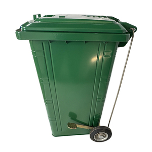 ถังขยะแบบตั้งกลางแจ้ง240L สีเขียวโลหะชุบสังกะสีสำหรับสุขอนามัยในเขตเทศบาลใช้ - Product Image 5