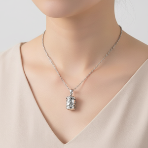 Real 925เงินสเตอร์<span class=keywords><strong>ล</strong></span>ิงพระพุทธรูป Lockets <span class=keywords><strong>ล</strong></span>อ<span class=keywords><strong>ย</strong></span> Mantra Lotus จี้เปิดโบราณพุทธกล่อง Talisman Amulet - Product Image 2