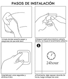 Porte-serviettes auto-adhésif pour salle de bain, nickel brossé, support pour serviettes de bain - Product Image 6