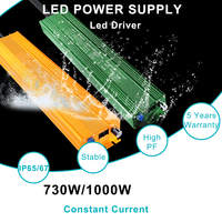 Convertisseur de courant LED 1000W à courant constant, transformateur d'alimentation en aluminium, sortie unique, 100-240V AC, 40V 42V 50V 56V 54V DC, étanche