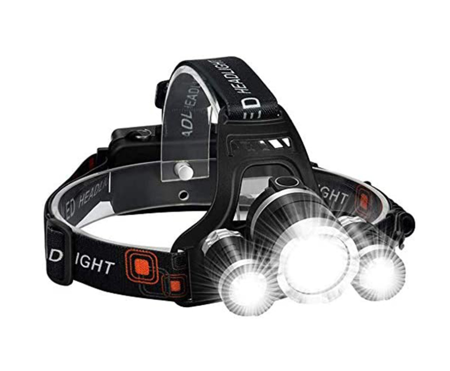 Суперъяркий светодиодный налобный фонарь 3xT6, светодиодный налобный фонарь, водонепроницаемая рыболовная лампа, 4 режима освещения, лампа для кемпинга с аккумулятором 18650