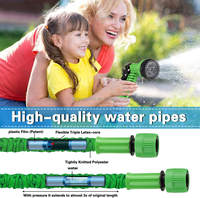 Tuyau d'arrosage extensible haute performance 3/4'' 100FT, tuyau d'eau flexible magique pour le jardinage et l'arrosage des voitures