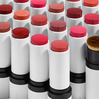 Stick de maquillage multifonctionnel, fini crème mat, haute qualité, résistant à l'eau, formule longue tenue, avec logo personnalisé, pour highlighter et blush.