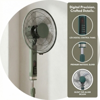 Kipas Angin Berdiri 16 Inci Kecepatan Tinggi dengan Baling-Baling PP, Layar LED, dan Remote Control, Kipas Angin Berdiri Berkualitas Tinggi