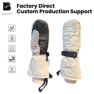 <span class=keywords><strong>Gants</strong></span> de ski d'hiver imperméables et résistants à l'abrasion avec sangle réglable, isolés, chauds, coupe-vent, unisexes, pour l'extérieur, vente en gros - Product Image 1