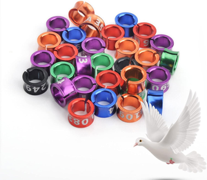 Bagues pour oiseaux en aluminium en forme de lanterne, vente directe fabricant, pour pigeons et autres oiseaux - Product Image 1