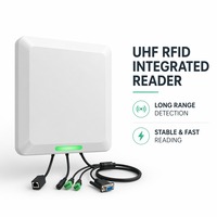 Lecteur RFID UHF intégré pour parking sécurisé, portée de lecture 0-10m, étanche IP65, contrôleur de système de parking intelligent pour contrôle d'accès