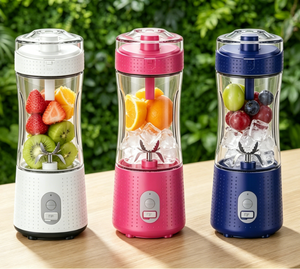 Mixeur-presseur électrique portable 380 ml pour jus froid, design usine, best-seller, pour la maison - Product Image 4