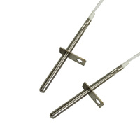 Sonda de sensor de temperatura PT1000 Clase B de 500 °C con montaje de brida de acero inoxidable para ahumadores y parrillas de barbacoa