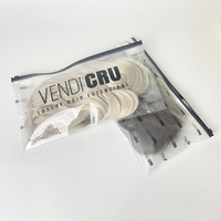 Sacs d'Emballage en Plastique Luxe Frosted Transparent EVA TPU PVC à Fermeture Éclair avec Logo Personnalisé, Coulissants, pour Extensions de Cheveux et Perruques