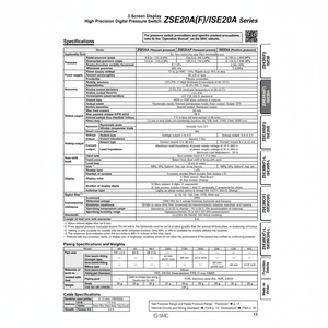 Presostato digital SMC Pneumatics, interruptor de presión digital, - Product Image 1