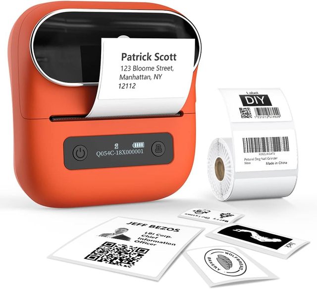 Phomemo M220 Wireless Thermal Label Printer 3 Inch Portable Barcode Printer for Small Business Address Shipping Label Tag Maker