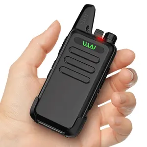 Ucuz WLN KD-C1 2-3KM MINI el telsizi KD C1 iki yönlü radyo Ham Communicator radyo istasyonu mi-ni USB Walkie Talkie