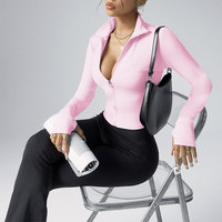 Veste de yoga personnalisée pour femmes grandes tailles, respirante, légère, séchage rapide, extensible dans quatre directions, en Spandex/Nylon, pour l'automne, vêtements de sport