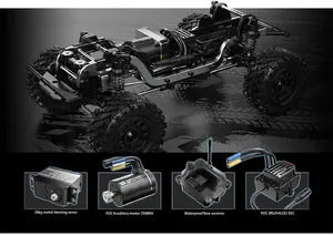 MJX 하이퍼 이동 H12Y + 4WD 1/12 RC 자동차 전문 오프로드 레이싱 12 km/h 센서 브러시리스 모터 2.4G 원격 제어 자동차 트럭 - Product Image 3