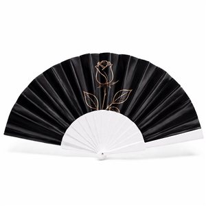Abanico <span class=keywords><strong>de</strong></span> Mano <span class=keywords><strong>de</strong></span> Plástico Blanco para Personalizar, Abanico Plegable Simple para Niños, Manualidades, Bodas, Pintura, Dibujo - Product Image 1