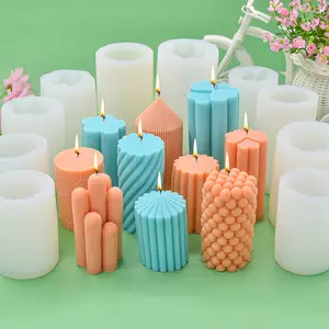 Epoxy Resin Mold New Arrivals Cylinder Candle Mold Diy Epoxy Resin Aromatherapy Silicone Molds For Resin New Releases