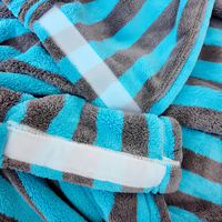 Serviette de Bain Tricotée en Polyester Portable, Jupe de Spa Rayée en Microfibre Peluche, Séchage Rapide, Ultra Absorbante, pour la Salle de Bain et la Maison, pour Femme