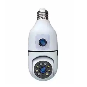 4MP IP Dual Lens Smart V380 360 Degree WIFI CCTV Light Bulb Security Camera