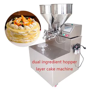 2023 Electric Rotative Mini Cake Maker Smearing Creaming Decoration Birthday Cakes Small Scale Round Plate Cake Machine Japanese