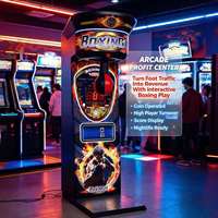 Jeu d'arcade de test de force de frappe, modèle G-01, 400W, à monnayeur, sur pied, avec option de rédemption de tickets, pour lieux adultes
