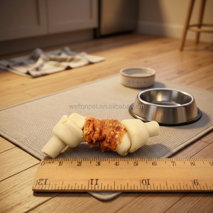 Snack per Cani a Forma di Osso di Pollo, Masticabili, Personalizzabili, Naturali, al Gusto di Latte, per Addestramento - Product Image 4