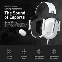 Havit H2033d écouteurs de jeu filaires sur l'oreille de qualité supérieure casques écouteurs auriculares con microfono para pc