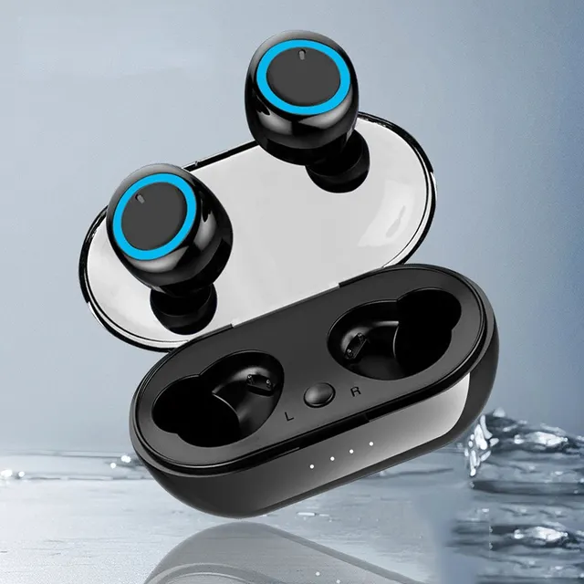 Y50 TWS Support Earphone Wireless Headphone Stereo Headset Sport Earbuds Mic With Charging Box for iPhone for Huawei