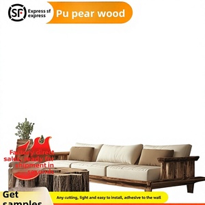 Panneaux décoratifs extérieurs en PU <span class=keywords><strong>imitation</strong></span> <span class=keywords><strong>bois</strong></span>, effet grain de <span class=keywords><strong>bois</strong></span>, résistants à l'humidité, pour revêtement de colonnes, aspect vieilli - Product Image 1