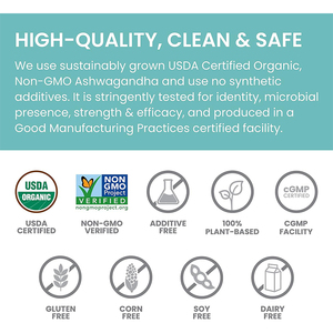 100% tự nhiên hữu cơ Ashwagandha chiết xuất từ rễ KSM 66 bột nam zhangnudunfeng bổ sung chế độ ăn uống túi bao bì phụ nữ mang thai - Product Image 5