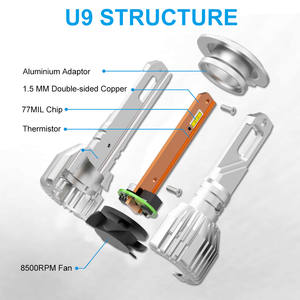 NAO-bombilla Led Para coche U9, Csp, Canbus, H11, H7, Para coche, Foco, 90W, gran oferta - Product Image 2