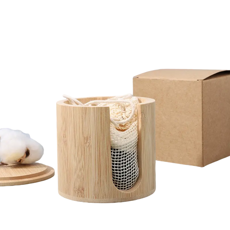 Milieuvriendelijke Natuurlijke 100% Organische Herbruikbare Make-Up Remover Pads Bamboe Wattenschijfjes Met Bamboe Pot