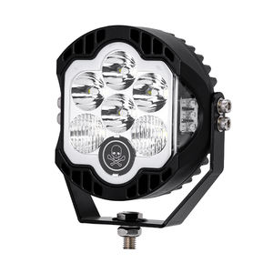 Projecteur LED haute puissance pour véhicules tout-terrain, haute luminosité, 5 pouces, trois côtés, phare de camionnette, DRL multicolore, 60W DC - Product Image 4