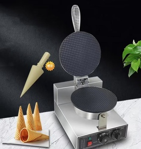 Machine à peau croustillante d'usine de gaufrier à cône doux électrique commercial - Product Image 2