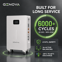 Batterie lithium-ion 15 kWh 51,2 V 280 Ah IP20 avec BMS intelligent CAN, pack LiFePO4, système de stockage d'énergie solaire résidentiel