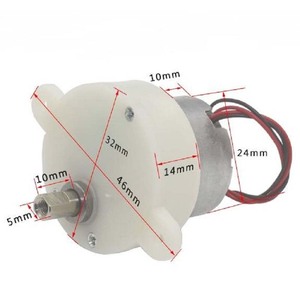 JS30 มินิมอเตอร์เกียร์ DC ขนาดเล็ก 6V กล่องเกียร์ของเล่น 5/100 รอบต่อนาที - Product Image 4