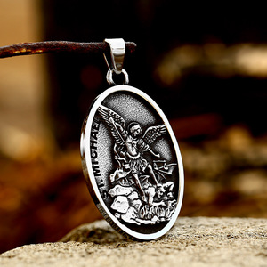 SS8-782P 2024 nouvelle conception spéciale Saint Michael pendentif Style religieux archanges chrétiens pendentif bijoux de mode - Product Image 2