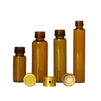 Flacon en verre ambré de 10 ml avec bouchon pour boisson médicale liquide scellée