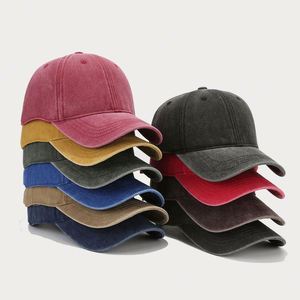 Casquettes de baseball en coton lavé de haute qualité en gros, en stock, ajustables, personnalisables, avec broderie 3D pour hommes - Product Image 1