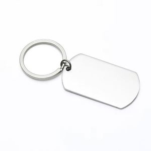 Factory Wholesale Custom Metal Round Laser <b>Key</b> Chain Stainless Steel <b>Blank</b> Engraving Keychain Keyring With Logo - Product Image 6