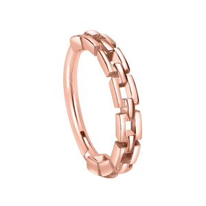 Nhẫn khuyên mũi dạng clicker khớp nối, thiết kế mắt xích, thép phẫu thuật 316L mạ PVD, dành cho trẻ em, thương hiệu Superstar Custom - Product Image 5