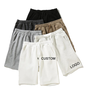 Summer Custom Logo Design Sportswear Shorts Cotton Polyester Breathable Pocket Drawstring Waist Shorts Casual Style - Product Image 1