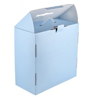 Caja de embalaje para sombreros bien recibida, con inserto, caja corrugada Fedora impresa a medida con asa de plástico