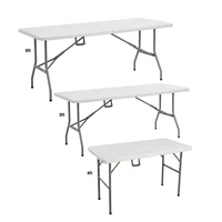 Table de bar pliante en plastique robuste Table haute pliable pour cocktail utilisation extérieure et événementielle