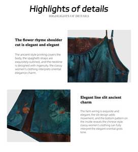 ชุดเดรสผ้าไหมถักแบบมีสายรัดชุดเดรสยาวสไตล์รีสอร์ทลำลองเก๋ไก๋ - Product Image 6