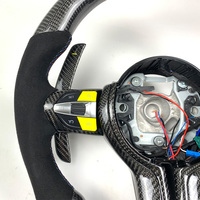 Volant sport en fibre de carbone Napa pour BMW M3 M5 F10 F15 F20 F22 F30 F32 F80 F90, affichage LED personnalisé de haute qualité