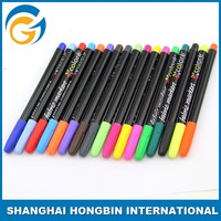 Lot de 12 marqueurs textiles colorés pour la vente en gros |   Stylos textiles à pointe fine pour le dessin de détails sur les vêtements, les sacs et les baskets