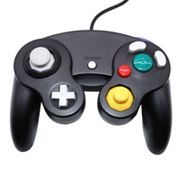 Manette de jeu filaire pour console G-Cube NGC, manette de jeu à 3 points, disponible en bleu, noir, blanc, argent