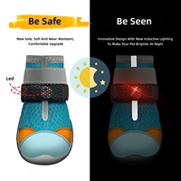 Nouvel Arrivage Transfrontalier : Chaussures Innovantes Lumineuses et Colorées pour Chiens, Imperméables, Respirantes, Antidérapantes, Résistantes à l'Usure, en Maille, Adaptées aux [activités/lieux]