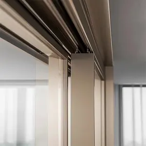 Stackable sound insulation sliding metal heavy folding and for restaurant french doors exterior sliding door 4 doors double